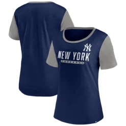 Women's New York Yankees Fanatics Branded Navy Mound T-Shirt