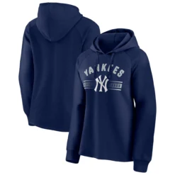 Women's New York Yankees Fanatics Branded Navy Perfect Play Raglan Pullover Hoodie