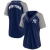 Women's New York Yankees Fanatics Branded Navy Ultimate Style Raglan V-Neck T-Shirt
