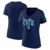 Women's Tampa Bay Rays Fanatics Branded Navy Mother's Day V-Neck T-Shirt