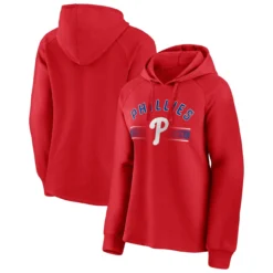 Women's Philadelphia Phillies Fanatics Branded Red Perfect Play Raglan Pullover Hoodie