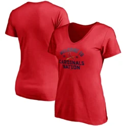 Women's St. Louis Cardinals Fanatics Branded Red Hometown V-Neck T-Shirt