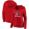 Women's St. Louis Cardinals Fanatics Branded Red Victory Script Crossover Neck Pullover Hoodie