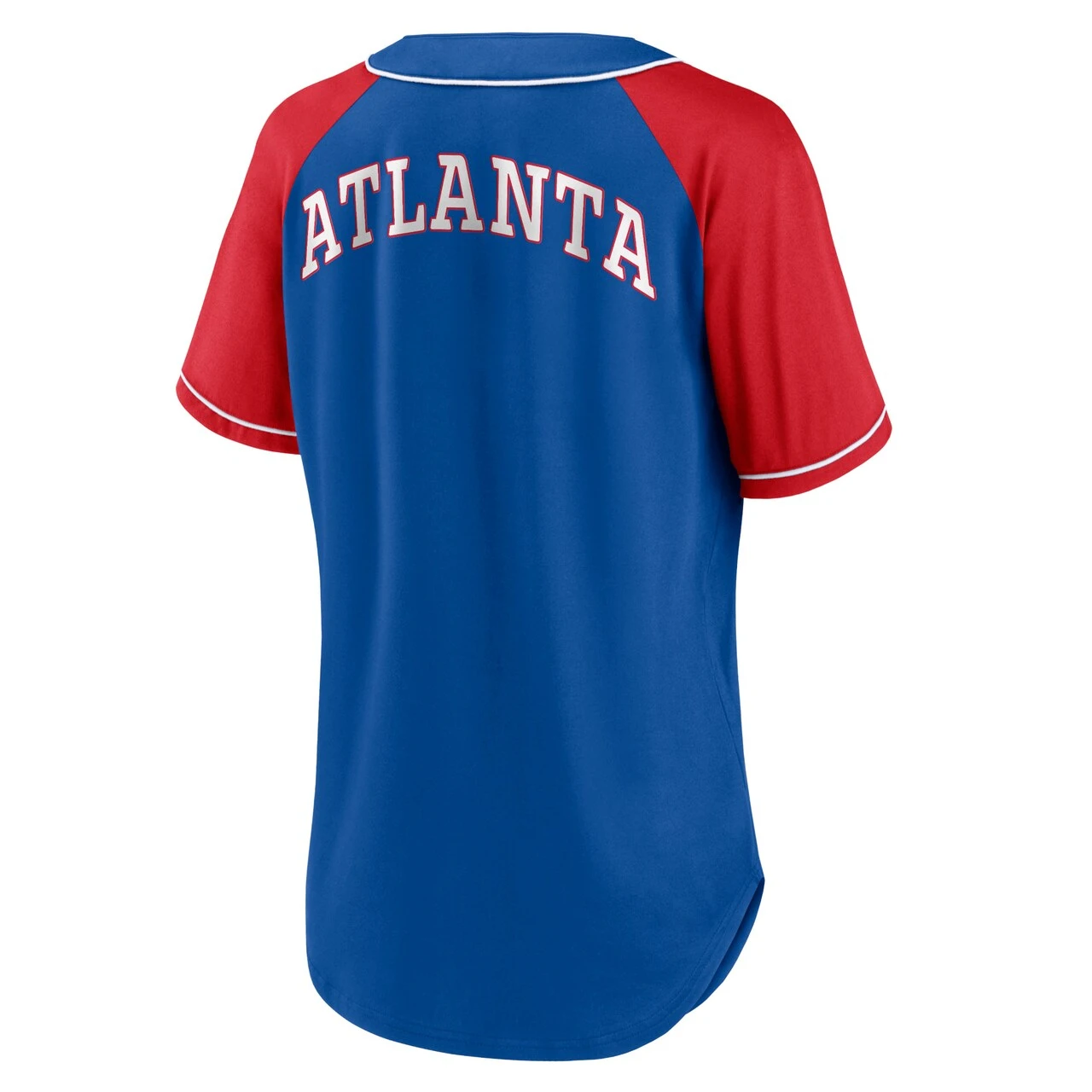 Women's Atlanta Braves Fanatics Branded Royal Bunt Raglan V-Neck T-Shirt 3 Women's Atlanta Braves Fanatics Branded Royal Bunt Raglan V-Neck T-Shirt - Image 3