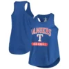 Women's Texas Rangers Fanatics Branded Royal Plus Size Scoop Neck Racerback Tank Top