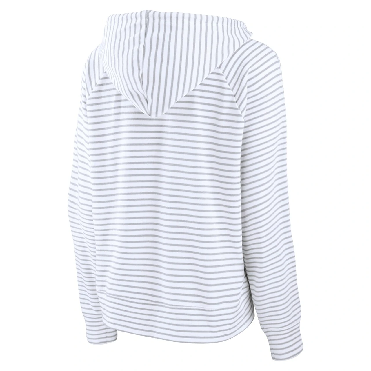 Women's Atlanta Braves Fanatics Branded White Striped Arch Pullover Hoodie 3 Women's Atlanta Braves Fanatics Branded White Striped Arch Pullover Hoodie - Image 3