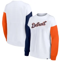 Women's Detroit Tigers Fanatics Branded White Series Pullover Sweatshirt