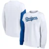 Women's Los Angeles Dodgers Fanatics Branded White Series Pullover Sweatshirt